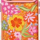 FEWGEY Clear Phone Case for iPhone 17 Pro Max Compatible with Magsafe, Cute Fall Floral Colorful Flower Design, Magnetic Shock Proof Heavy-Duty Protection, for Women Girls Men Boys (Multicolor)
