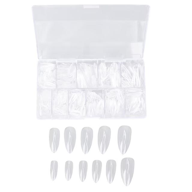 Fake Nail Tip,500pcs Transparent Nail Tip Fake Nail False Nail Precision Engineered