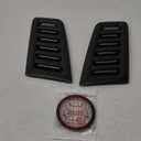 Car Hood Vents, Stick on Vents for Car Bonnet, 2pcs Universal Decorative Air Intake Scoop Side Vents (Carbon Fiber)