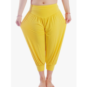 AvaCostume Modal Cotton Soft Yoga Sports Dance Harem Capri Pants Size M