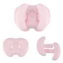2 in 1 Baby Support Pillow, Banana Shape Baby Neck Head Travel Pillow Stroller Insert Cushion for Kids, Toddler, Pink