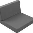 Outdoor Cushions for Patio Furniture, Outdoor Seat and Back Cushion, Waterproof Hampton Bay Deep Seat Replacement Couch Cushions for Garden Lawn, 28.5x28.5 Grey