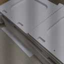 4-Tier Wall Bathroom Storage, White Cabinet with Doors & Open Shelf, Space-Saving Organizer for Bathroom, Kitchen, Entryway (7.9" D x 15.7" W x 22.4" H)