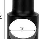 2 Pcs Limiting Stopper Rolling Library Ladder Hardware Kit, Rail Stoppers Sliding Library Ladder Black Track Kit, Track Stopper Rolling Ladder Hardware Limiters