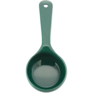 Carlisle FoodService Products 492808 Measure Miser Solid Measuring Spoon with Short Handle, 4 Ounces, Green (Pack of 1)