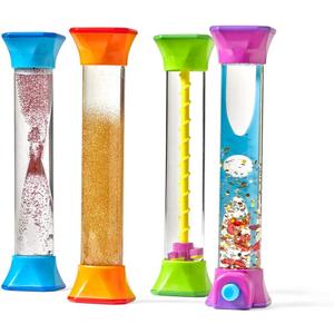 Hand2mind Sensory Fidget Tubes, Sensory Toys, Travel Toys, Quiet Fidgets for Classroom, Calm Down Corner Supplies, Anxiety Relief Items for Kids, Toddler Stocking Stuffers, for Kids
