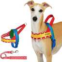 VETRESKA MoMA Dog Harness for Medium Large Dogs, Easy Walk Dog Harness and Leash Set, No Pull Dog Vest Harness for Walking and Training, Adjustable, Take Control & Anti-Twist Pet Lead Combo (Red, M) (M(Chest: 24.0"-31.9"))