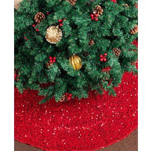 Mr. Pen Sequin Tree Skirt,16in(up), 24in(down), height: 11in