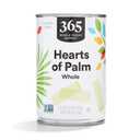 5 x 365 by Whole Foods Market, Whole Hearts Of Palm, 14.1 Ounce (EXP 12/03/29)