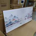 Neutral Landscape with Boat Wall Decor Nature Wilderness Modern Art