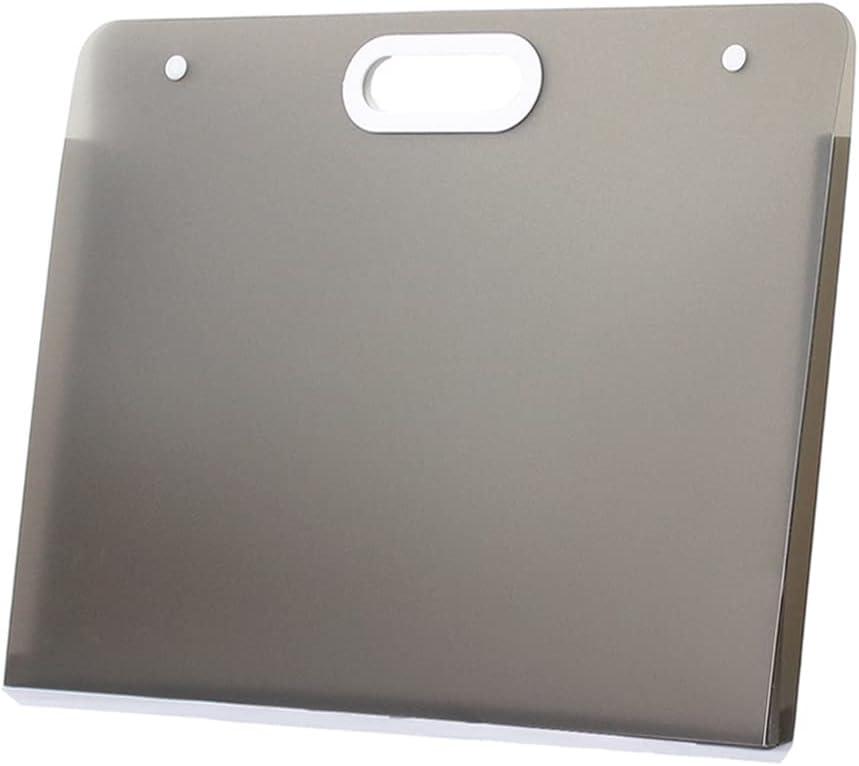 Sohynca Plastic Art Portfolio, Large Art Portfolio with Handles,Waterproof Portfolio Folder for Artwork, Arts Storage Case for Drawing Sketch Photography Poster (Black 24 x 19 inch)