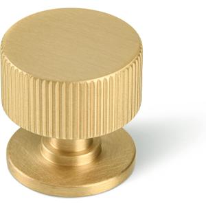 Brushed Gold Kitchen Cabinet Knob - Solid Brass Dresser Drawer Knob 5 Pack, Modern Furniture Handles for Bathroom Bedroom Closet Wardrobe,Furniture Hardware pulls