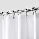 downluxe Waterproof Fabric Shower Curtain Liner, Soft Cloth Shower Liner with 3 Magnets, Machine Washable & Hotel Quality Bathroom Curtain, 70" W x 72" L, White