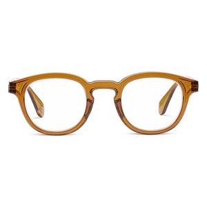 Peepers By PeeperSpecs Mens Asher Round Blue Light Blocking Glasses | Brown, +1.25