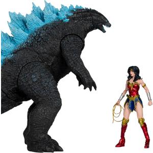 McFarlane Toys- DC Multiverse Wonder Woman vs. Godzilla (Justice League vs. Godzilla) 2pk, One Size