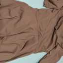 Tennis Dress for Women Athletic Dress with Built in Shorts Sleeveless Side Slit Golf Dress Workout Backless Dresses (Brown, S)