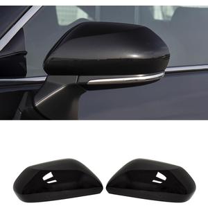 Side Mirror Cover Compatible with Toyota (Camry 2018-2025, OEM Style-Gloss Black)