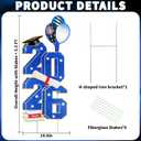 2 x 2026 Graduation Yard Signs Decorations 3.5FT 2026 Sign Congrats Grad Lawn Decorations with Stakes, Graduation Party Supplies, Large Outdoor Graduation Party Decor for High School & College