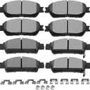 Ceramic Brake Pads Kits,SCITOO 8pcs Brakes Pads Set fit for 2004-2010 for Toyota Sienna