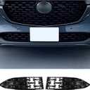 CDEFG 2024 2025 2026 CX-5 Front Grill Mesh Inserts Trims Front Grille Guard Compatible with 2022-2025 2026 Mazda CX-5 Car Exterior Accessories ABS Material 2024 2025 CX-5 Accessories(2PCS)