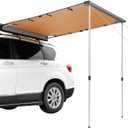 VEVOR Vehicle Awning 6.6'x8.2' Roof Rack Pull-Out Sun Shade UV50+ PU3000mm, Retractable Weatherproof 4x4 Side Awning for SUV Outdoor Camping & Overland (Hardware Included), w/Waterproof Storage Bag