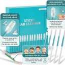 3 x Sticky Ear Cleaning Stick, Reusable Ear Cleaning Tools with Soft Rubber Head, Gentle Adhesive Ear Pick for Ear Wax Cleaning, Home Personal Care Hygiene Kit (3 Boxes/72 Pcs)