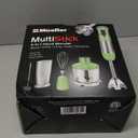 Mueller Multistick 800W 4-in-1 Immersion Blender Handheld, 12 Speed Hand Mixer - Turbo Boost, Heaviest Duty Copper Motor, Titanium Blades Hand Blender, Milk Frother Wand, Green Kitchen Accessories (Sage Green)