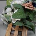 Ling's moment 17.5" Tall Standing Artificial Flowers Arrangements 4 pcs Wedding Aisle Runner Chair Decorations Dusty Rose Navy Centerpieces for Ceremony Reception Rose Floral Party Outdoor