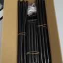 LANTEFUL 3 Tier Shoe Rack for Closet, Shoe Organizer with 5 Hooks, Long Shoe Shelf Storage for Sneaker and Boot Stackable Free Standing Shoe Rack for Entryway, Garage, Small Spaces, Dorm (Black)