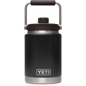 YETI Rambler Half Gallon Jug, Vacuum Insulated, Leakproof, Stainless Steel with MagCap (Black)