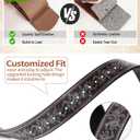 PARTTELY Western Cowboy Belts for Men Women, Western Belt with Bull Buckle, Country Belt Cowboy Leather Belt for Jeans