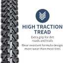 YUNSCM 2-PCS 26" Mountain Bike Tires 26x1.50/40-559 Compatible with 26 x 1.50 26X1.5 Bike Bicycle Tires (Y-1446)