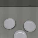 Scwhousi White Iron Plate Candle Holder, Decorative Iron Pillar Candle Holder, Set of 3, Candle Stand for Wax Candles