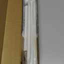 Tension Curtain Rod by EZFurni, 28 to 42 Inch, Adjustable Curtain Rods No Drilling, Heavy Duty tension Rod, Anti-Slip Spring Loaded Curtain Rods for Window, Closet, Door, White