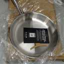 Misen 5-Ply Stainless Steel 10" Frying Pan - Professional Cookware for Induction, Gas and Electric - Dishwasher Safe, Oven Safe to 800F - Durable, Versatile, Even Heating