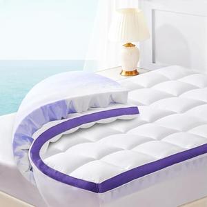 ChiXpace Dual Layer 4 Inch Memory Foam Mattress Topper Queen - 2 Inch Gel Memory Foam and 2 Inch Pillow Top Mattress Pad, 7-Zone Egg Crate Mattress Topper