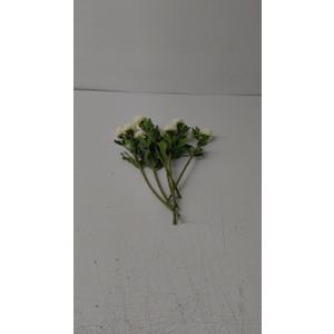 Tigeen 6 Heads Ranunculus Artificial Flowers Fake Silk Mini Ranunculus Flowers Bulk for Wedding Centerpieces Arrangements Bridal Shower Decor(White)