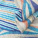 NEWLAKE Quilt Bedspread Sets - West Coastal Pattern Reversible Coverlet Set, King Size