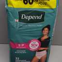 Depend Fresh Protection Women's Underwear, Small, 32 Count