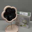 KEAINVRN Flower-Shaped Makeup Mirror for Desk Vanity Mirror for Bedroom,Living Room and Minimal Spaces Room Decor Home Decorations (Pink)