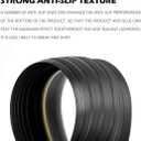 Papillon Garage Door Bottom Seal Strip, Weatherproof EPDM Rubber Threshold, Fits All Standard Doors, Easy for DIY Homeowners, No Adhesive (10Ft, Black)