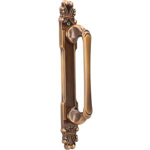 Fdit Zinc Alloy Cabinet Handle, Antique Surface Mount Door Pull 280mm with 195mm Hole Distance European Style Furniture Hardware for Wardrobe Drawer Closet