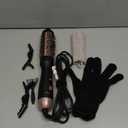 zavarea Thermal Brush, 1.5 Inch Heated Round Curling Brush, 800M Negative Ions Ceramic Stylers for Less Frizz, 4 Temp Set, Dual Voltage for Travel, Easy Use Boosts Shine (Elegant Black)