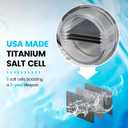 Salt Chlorine Generator, Westaho Salt Water Pool Chlorinator System with USA-Made Titanium Cells, for Above Ground Pools Up to 15,000 Gallons, Compatible with Intex Pools, IP66 Waterproof