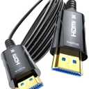8K Fiber Optic HDMI Cable 25FT - HDMI Cable 48Gbps,High-Speed HDMI Cord, Supports 8K 60Hz,4K120Hz,HDR/eARC/HDCP 2.2&2.3,Compatiblefor Monitor, Projector, HDTV and DVD Player