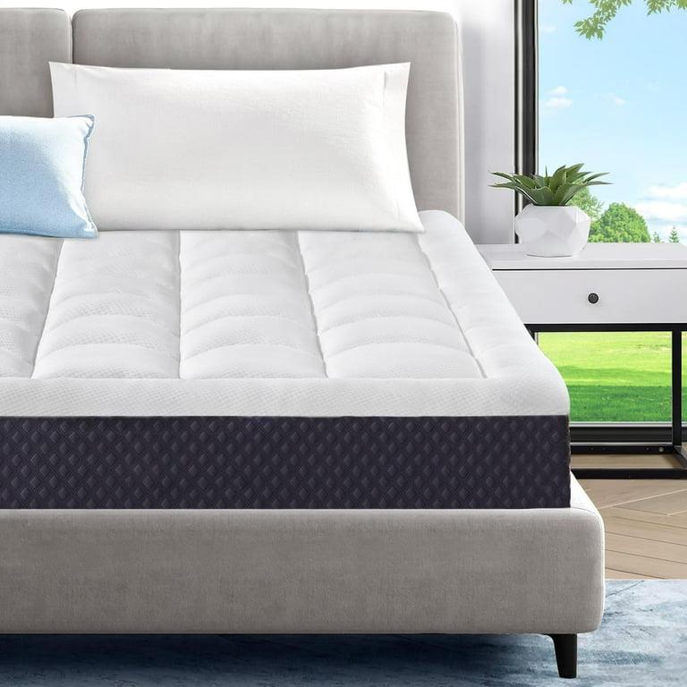 ELEMUSE Adults 5 Inches Cooling Gel Memory Foam Full Medium Firm Pillowtop