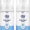 Squatty Potty Toilet Tissue Paper Foam Instant Wet Wipe Alternative - 2 Pack, 50 ml, 1.69 Fl Oz