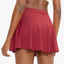 SANTINY Pleated Tennis Skirts for Women with Pockets Women's High Waisted Running Workout Athletic Golf Skorts Skirts