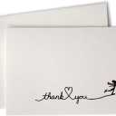 Sugartown Greetings Ice Skating Winter Thank You Cards with Envelopes - 24 Pack - Great for Winter Events or Holidays - Christmas Thank You Cards