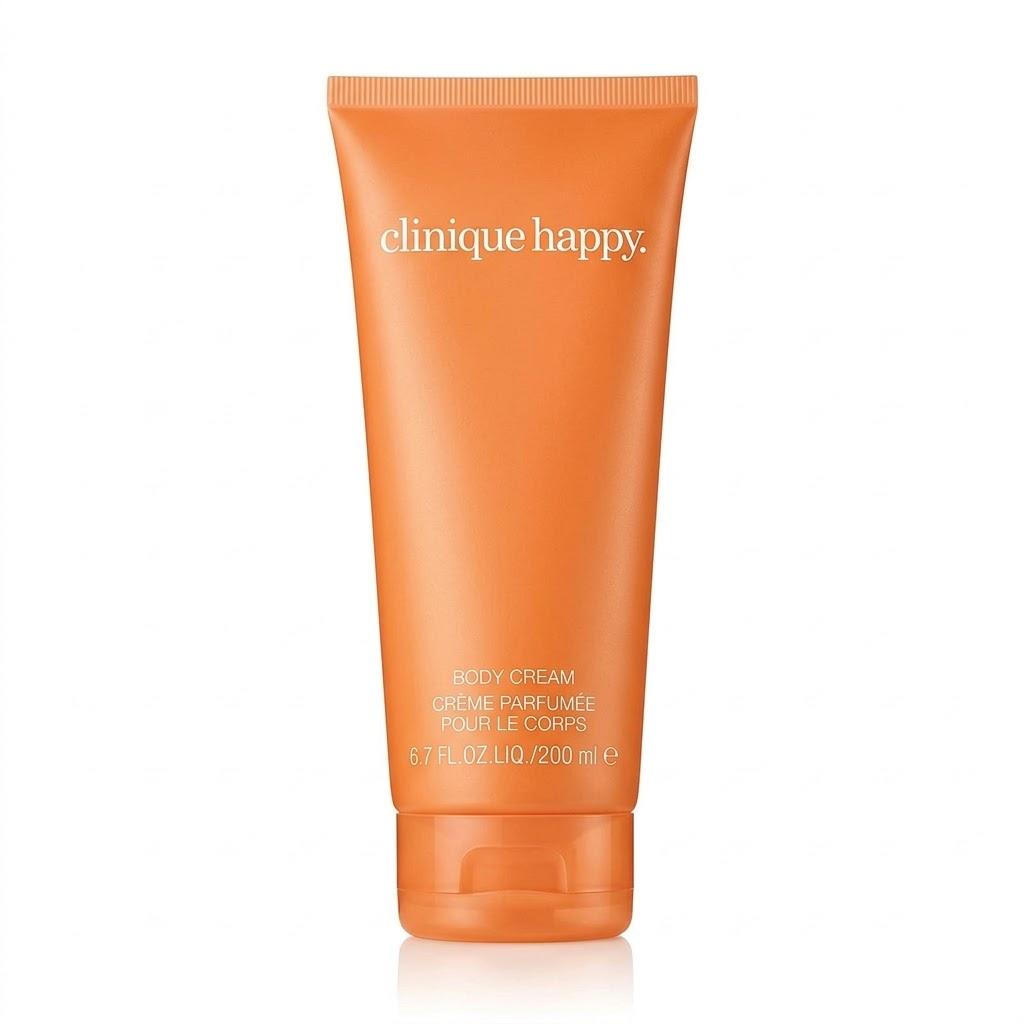 Clinique Happy Body Cream | Softening Body Lotion | Notes of Grapefruit, Bergamot, Hawaiian Wedding Flower + Spring Mimosa, 6.7 Fl Oz